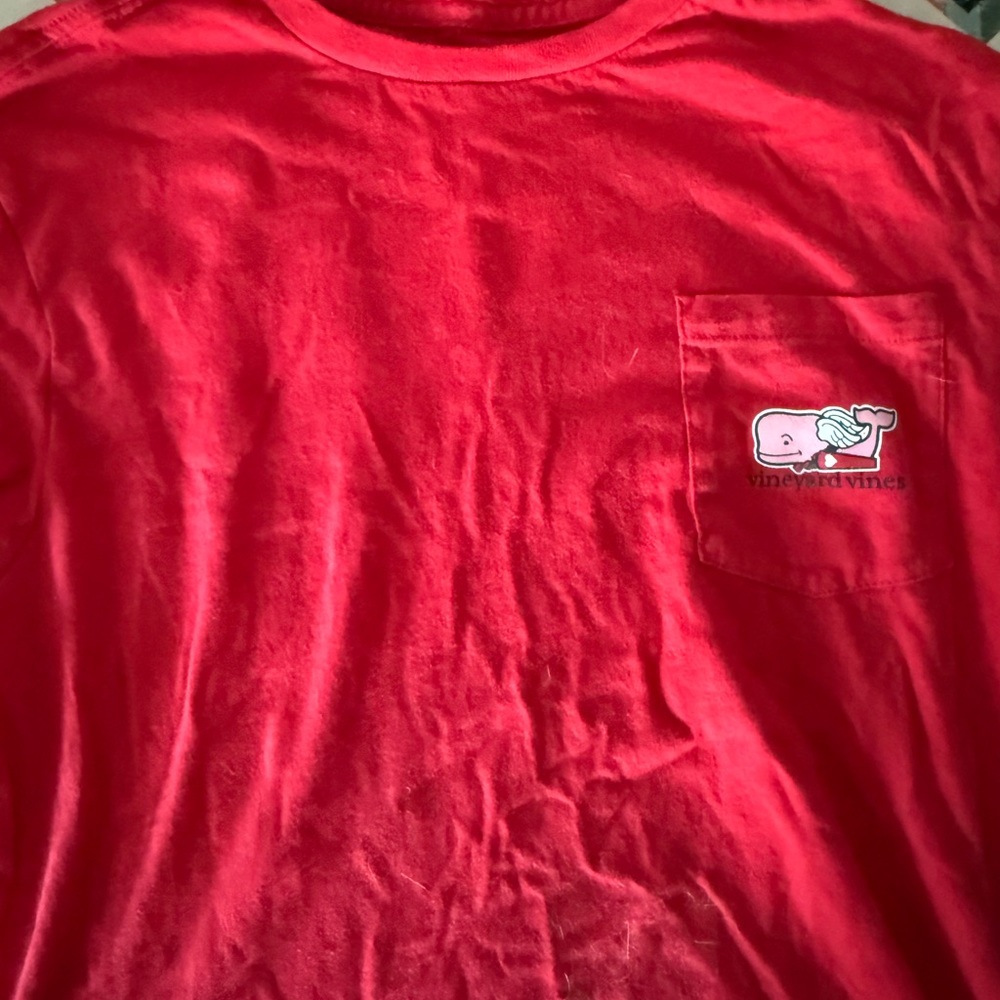 Red T-Shirt with Whale Logo